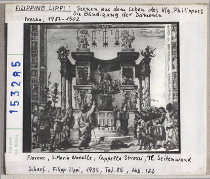 Vorschaubild Filippino Lippi: Szenen aus dem Leben des Heiligen Philippus, Bändigung der Dämonen. Florenz, Santa Maria Novella 